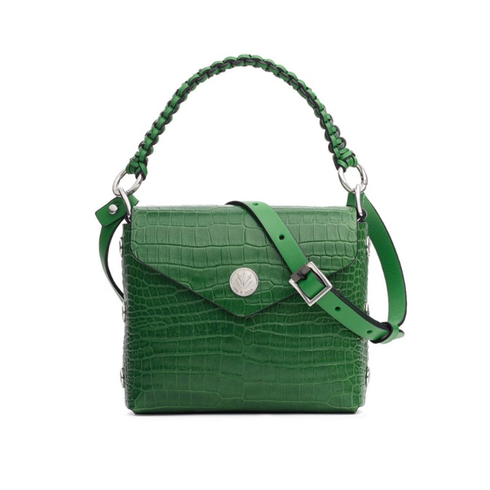 Rag & Bone Lime Micro Atlas crossbody bag